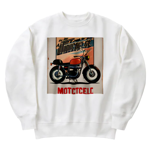 レトロバイク Heavyweight Crew Neck Sweatshirt