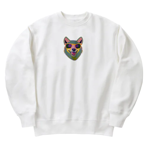 Fashionista Wolf Heavyweight Crew Neck Sweatshirt