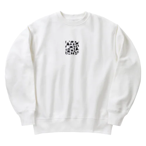 シンプルな忍者のイラストが入ったグッズ Heavyweight Crew Neck Sweatshirt