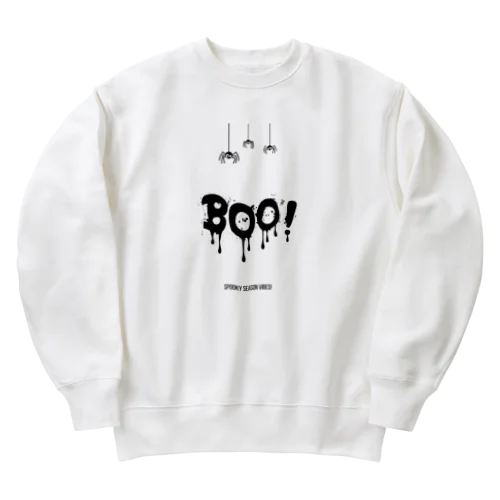 ハロウィン　BOO! Heavyweight Crew Neck Sweatshirt