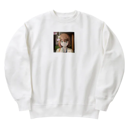 巫女 Heavyweight Crew Neck Sweatshirt