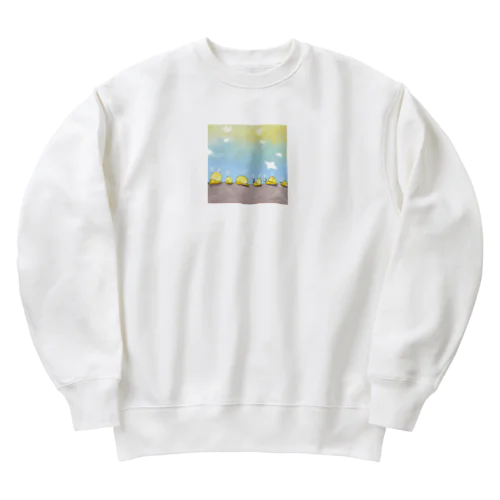 歩こう！カタツムリ Heavyweight Crew Neck Sweatshirt