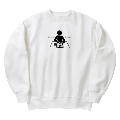 最高の習字デー Heavyweight Crew Neck Sweatshirt