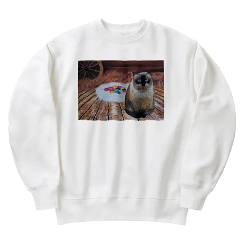 ブラウニーちゃんシリーズ　パステル画版 Heavyweight Crew Neck Sweatshirt