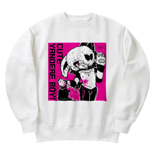 きずな CUTE YANDERE BOY!  Heavyweight Crew Neck Sweatshirt