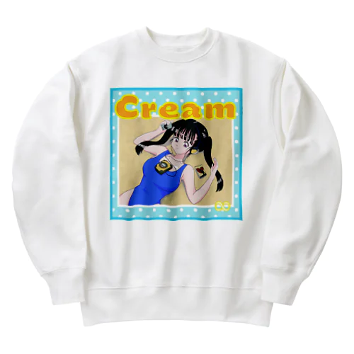 Japanolofi Records 42th Cream Goods Heavyweight Crew Neck Sweatshirt