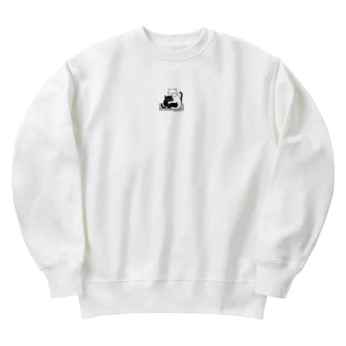 抱き合う猫 Heavyweight Crew Neck Sweatshirt