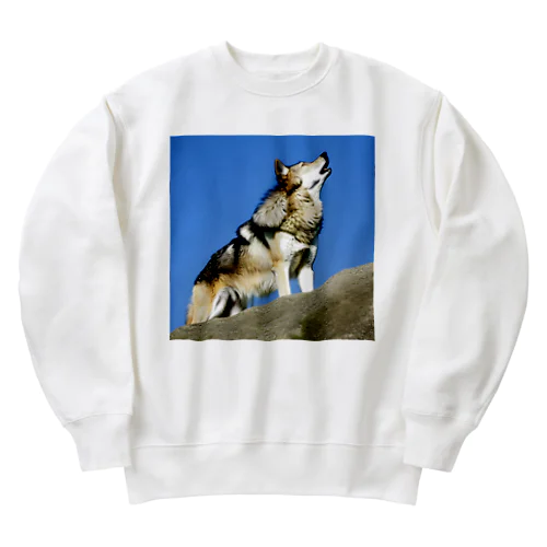 吠えるオオカミ Heavyweight Crew Neck Sweatshirt