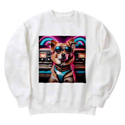 イカしたワンちゃんグッズ Heavyweight Crew Neck Sweatshirt