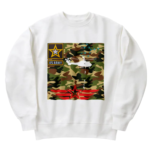 ミリタリー Heavyweight Crew Neck Sweatshirt