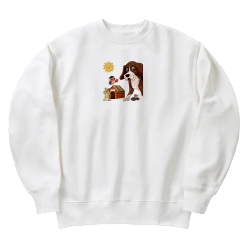 アニマル学校 Heavyweight Crew Neck Sweatshirt