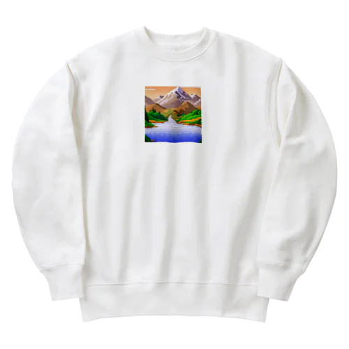 ピクセルアート Heavyweight Crew Neck Sweatshirt