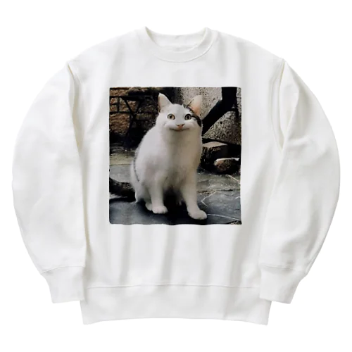 ニッコリニャンコ Heavyweight Crew Neck Sweatshirt