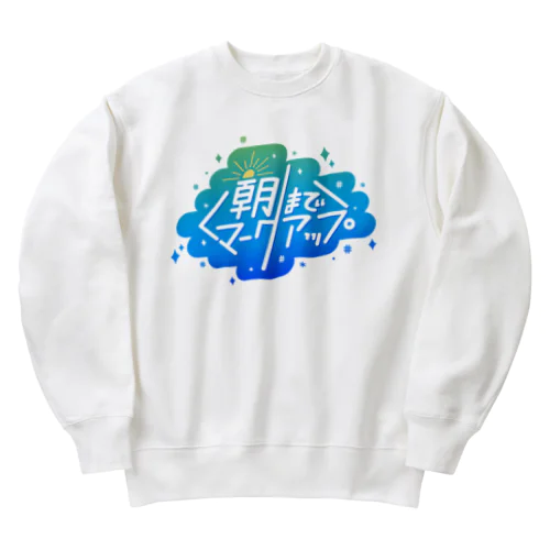 #朝までマークアップ Heavyweight Crew Neck Sweatshirt