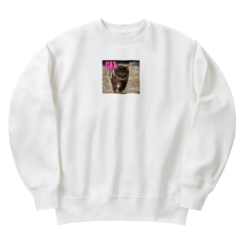 ピンクロゴCAT 狩猟風 Heavyweight Crew Neck Sweatshirt