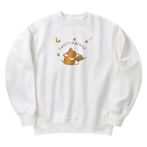 おやすみコーギー(良い夢を　ナイトウェア) Heavyweight Crew Neck Sweatshirt