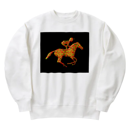 馬　colorful Heavyweight Crew Neck Sweatshirt