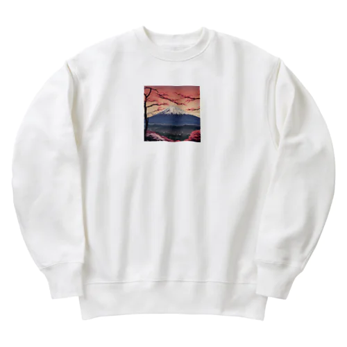 富士山 Heavyweight Crew Neck Sweatshirt