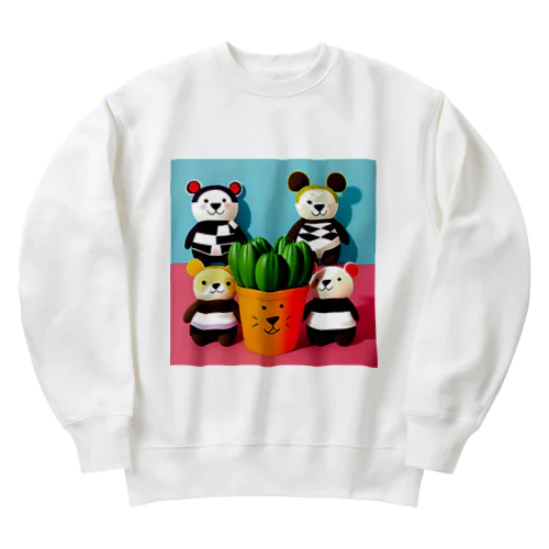 ぱんくま Heavyweight Crew Neck Sweatshirt