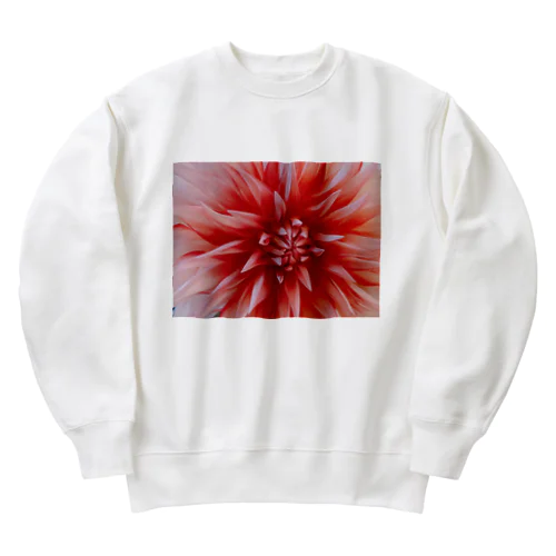 赤白ダリア Heavyweight Crew Neck Sweatshirt