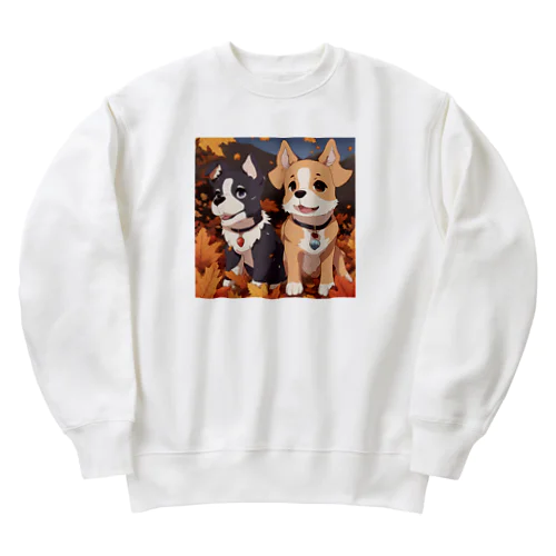 秋を感じるワンちゃんグッズ Heavyweight Crew Neck Sweatshirt