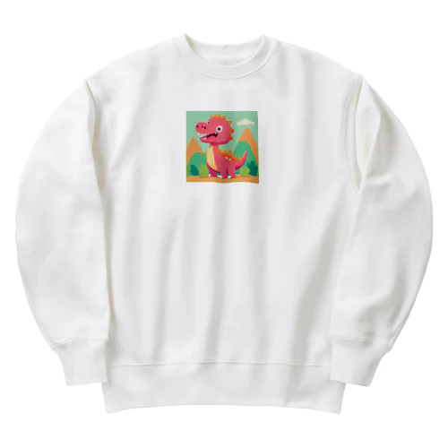 皆んな大好きサウルスくん Heavyweight Crew Neck Sweatshirt