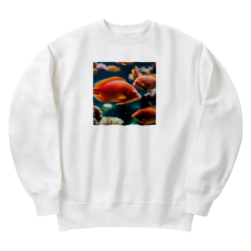 珊瑚の楽園、美魚群グッズ Heavyweight Crew Neck Sweatshirt