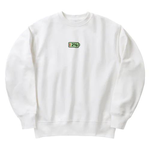 エネルギー残りわずか Heavyweight Crew Neck Sweatshirt