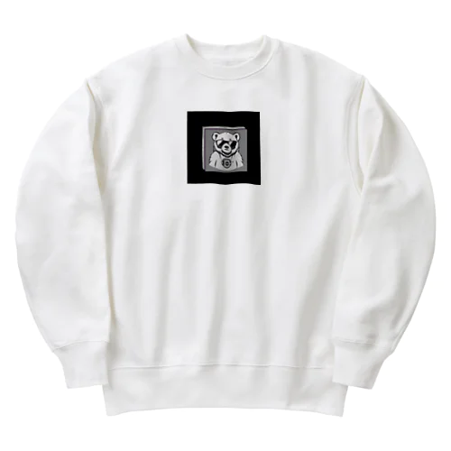 カッコいい クマ Heavyweight Crew Neck Sweatshirt