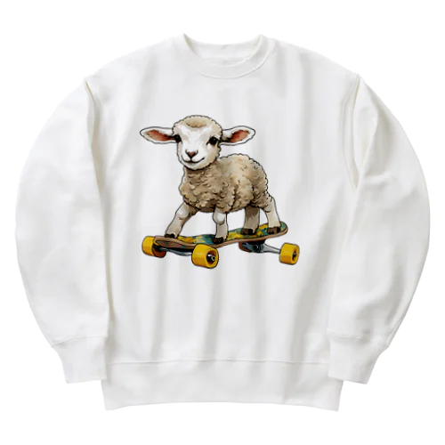 ボードのり羊 Heavyweight Crew Neck Sweatshirt