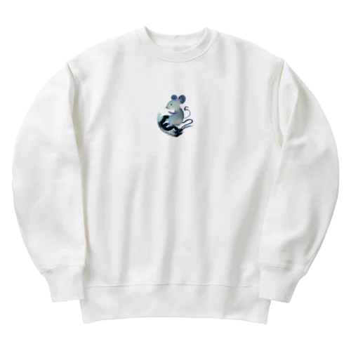 水墨画シリーズ　鼠 Heavyweight Crew Neck Sweatshirt