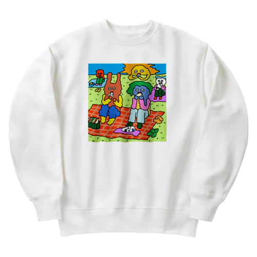 ピクニックしたよ Heavyweight Crew Neck Sweatshirt