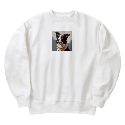 ボーダーコリーのペパー Heavyweight Crew Neck Sweatshirt