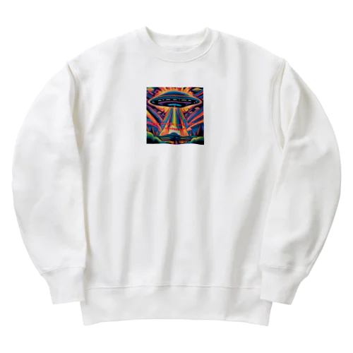 サイケデリック　UFO Encountering the Unknown Heavyweight Crew Neck Sweatshirt