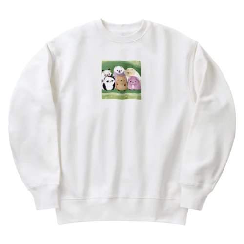 愛くるしいアニマルズ Heavyweight Crew Neck Sweatshirt