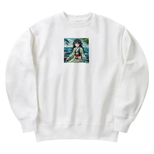 大沢 あや（おおさわ あや） Heavyweight Crew Neck Sweatshirt