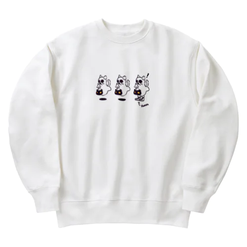 キャット(ゴースト)とスニーカー  Heavyweight Crew Neck Sweatshirt