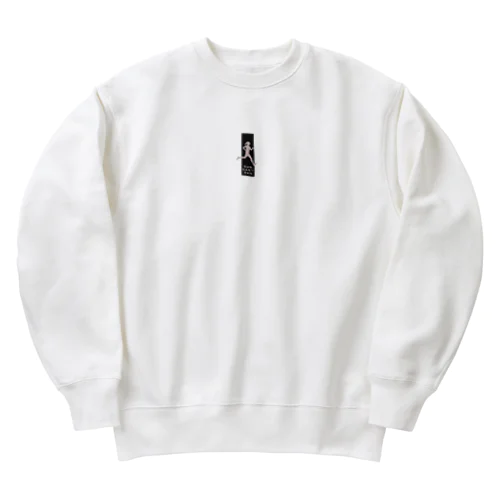 モダンでシンプルなランナーのシルエット Heavyweight Crew Neck Sweatshirt