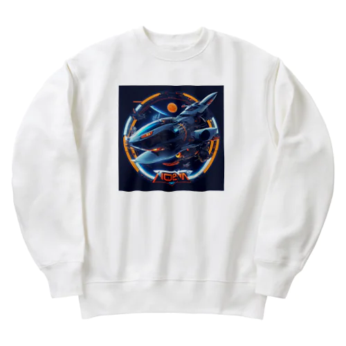 未来の乗り物　02 Heavyweight Crew Neck Sweatshirt