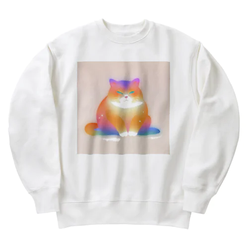 グラデーション猫 Heavyweight Crew Neck Sweatshirt