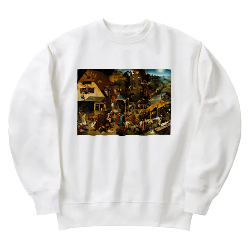 ネーデルラントの諺 / Netherlandish Proverbs Heavyweight Crew Neck Sweatshirt