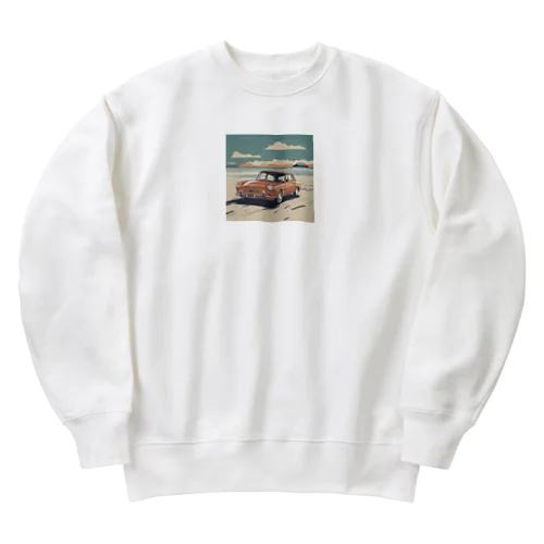 波の音とともに走る、究極のビーチカー Heavyweight Crew Neck Sweatshirt