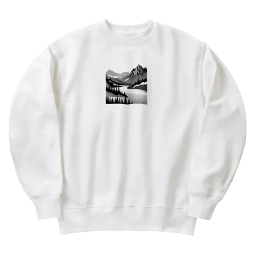 有名な観光スポットイメージ画像： キャッチャン（カナダ、ユーコン準州） Heavyweight Crew Neck Sweatshirt