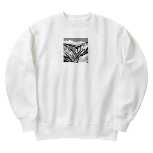 有名な観光スポットイメージ画像：イエローストーン国立公園（アメリカ、ワイオミング州） Heavyweight Crew Neck Sweatshirt