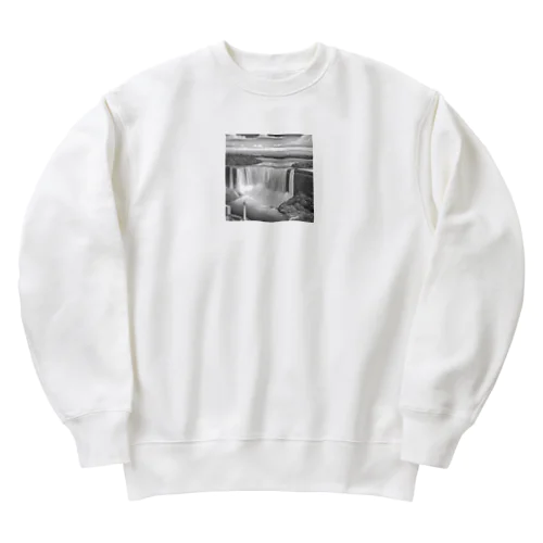 有名な観光スポットイメージ画像：ナイアガラの滝（カナダ、オンタリオ州） Heavyweight Crew Neck Sweatshirt