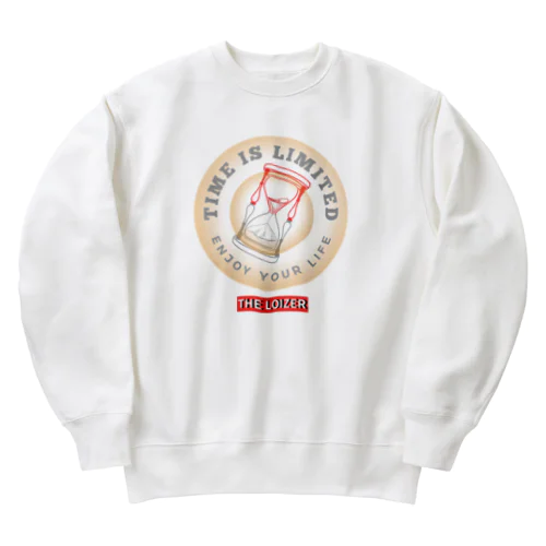 LOIZER time is limited Heavyweight Crew Neck Sweatshirt