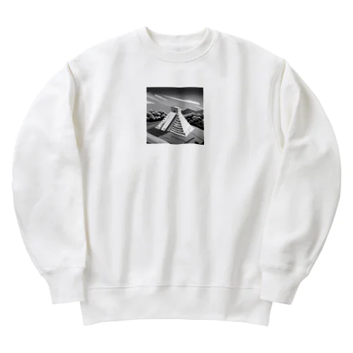 有名な観光スポットイメージ画像：チチェン・イッツァ（メキシコ） Heavyweight Crew Neck Sweatshirt