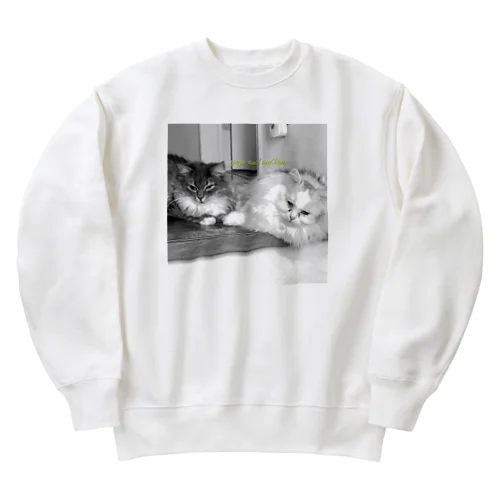 #ネコヒメペット 64ฅ^ơωơ^ฅ♡ Heavyweight Crew Neck Sweatshirt