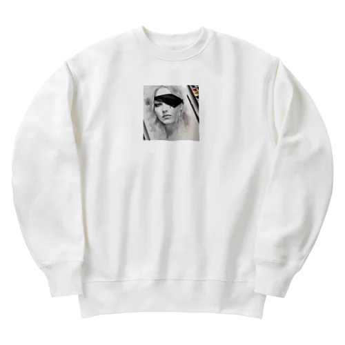 影のある女性 Heavyweight Crew Neck Sweatshirt