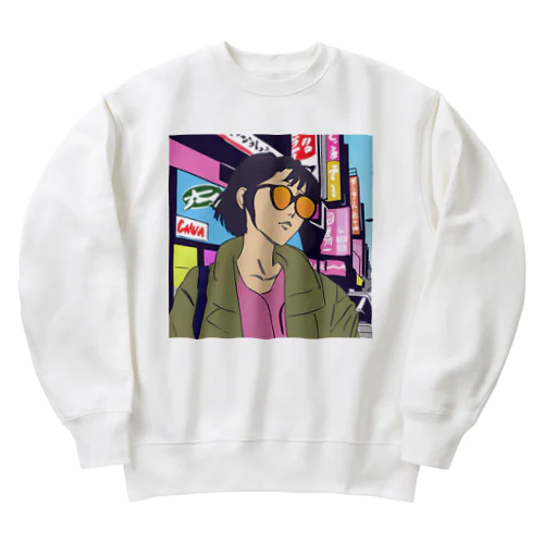 sunglass girl 街編 Heavyweight Crew Neck Sweatshirt